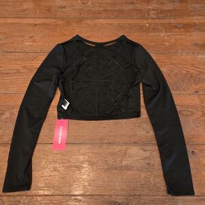 SHEIN Black Long Sleeve Top